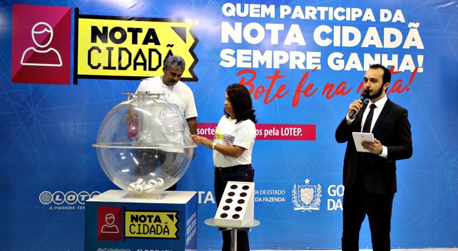 Com mais um recorde de participantes, Governo da Paraíba realiza 7º sorteio da Nota Cidadã nesta sexta-feira (10)