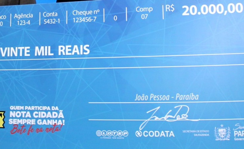 Campanha Nota Cidadã amplia forma de pagamento aos ganhadores